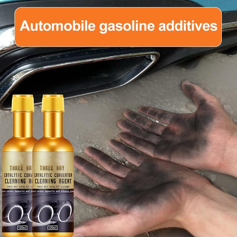 Catalytic Converter Cleaner Fuel System Cleaner Fuel And Exhaust System Cleaner, Catalytic Converter Cleaner, Car Cleaner Catalyst, Fuel System Treatment Oil Additive for Gas And Diesel Car - Image 2